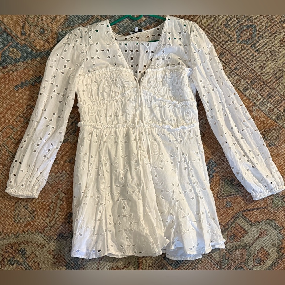 Gianni Bini White Eyelet Dress